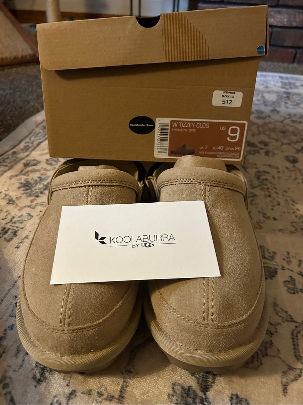 Koolaburra W Tizzey Clog in Chestnut Brown
